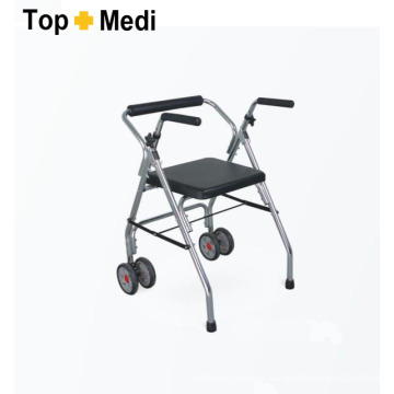 Topmedi Medical Foldable Aluminum Rollator with Two Wheels